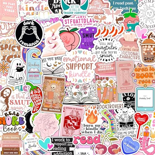 120 Piezas Pegatinas para Leer, Paquete de Pegatinas para Libros para Ordenador Portátil, Libro Electrónico, álbum de Recortes, Maleta, Equipaje, Adolescentes, Regalos para Amantes de los Libros