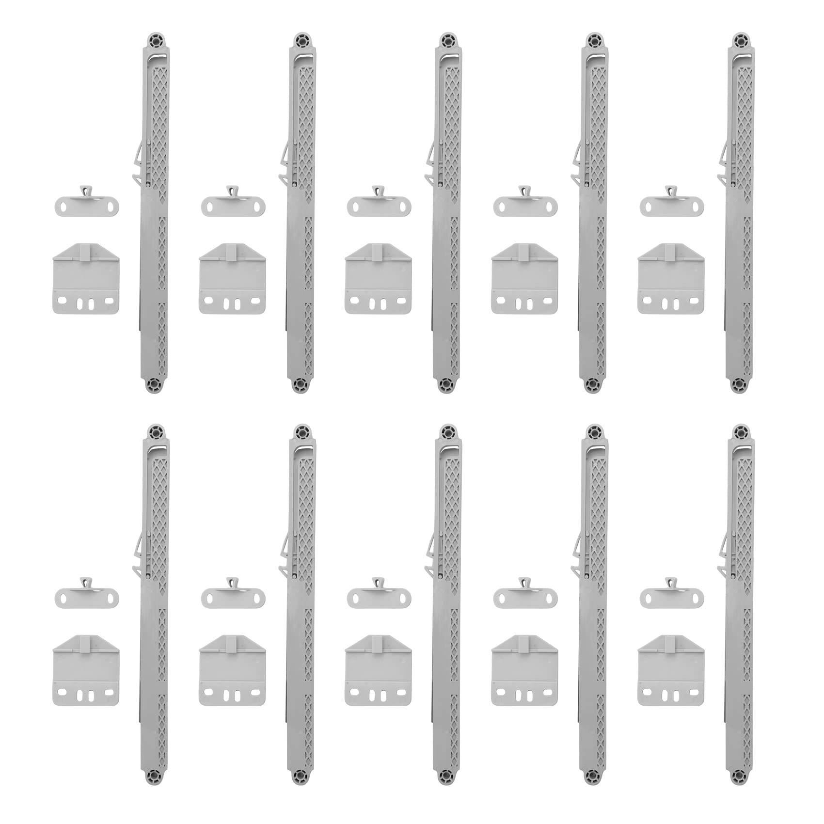 Fermeture en douceur pour armoire grâce à l'adaptateur de coulisse 10Pcs