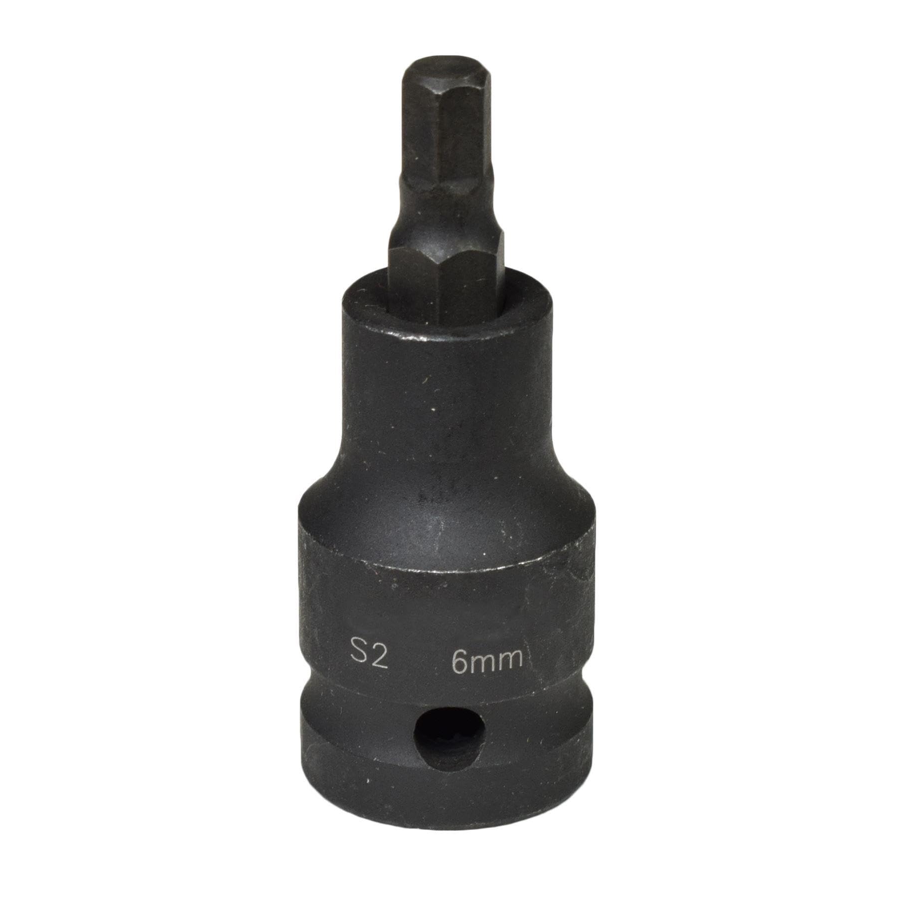 M6 x 55mm 1/2"" Drive Short Impact Impacted Allen Hex Key Socket