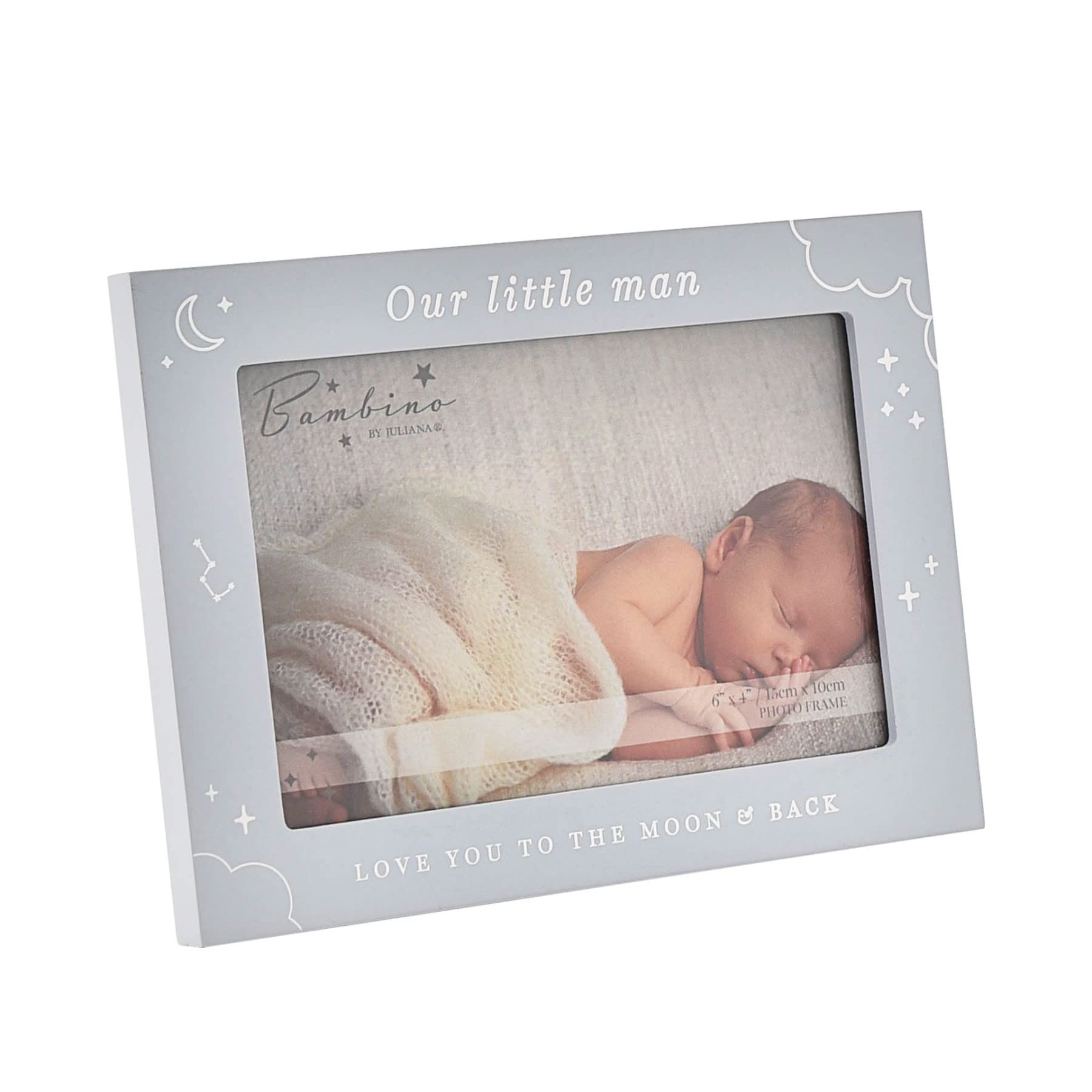 Bambino Wooden Frame ""Little Man"" 6x4 Photo Frames