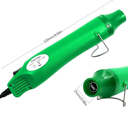 Miniatura 4 de Pistola de calor, mini pistola de aire caliente para manualidades, pistola de aire de calor portátil, herramienta para gofrar, envoltura retráctil