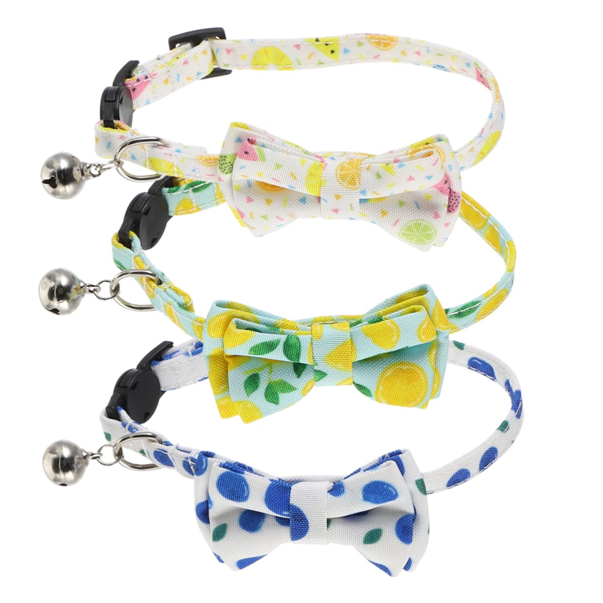 DOITOOL 9pezzi Collare Per Gatti Con Campanello e Fiori Di Accessori Estivi Per Animali Domestici Stile Unico e Funzionalità Pratica