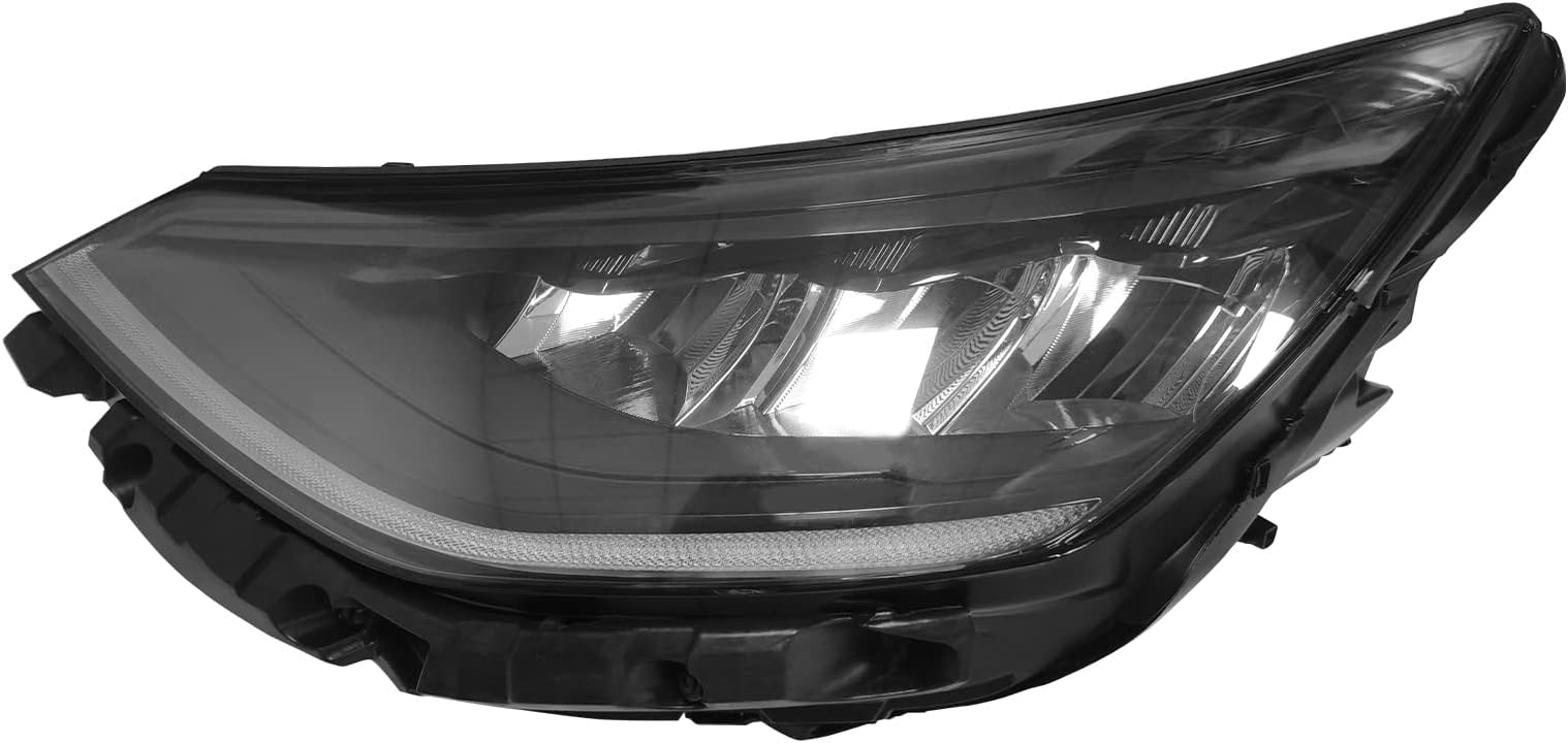 Full LED Headlight Assembly Replacement w/LED DRL For 2020-2022 HYUNDAI SONATA Black Housing 92101L0100 92102L0100 (Driver Side)