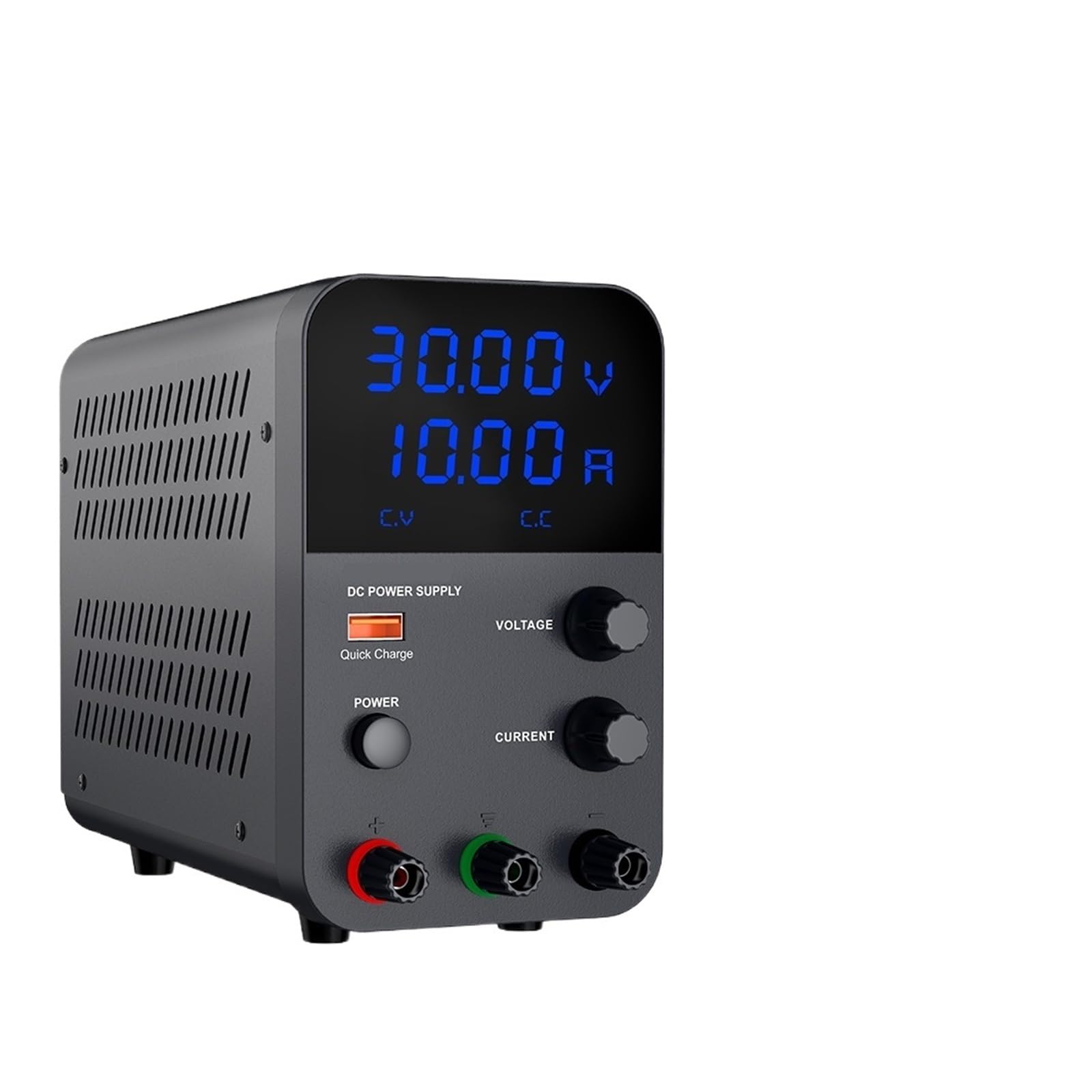 Fuente de alimentación de 30V 10A CC Ajustable 60V 5A 120V 3A Fuentes de alimentación de Laboratorio for reparación de teléfonos Fuente de alimentación (Color : GPS3010D White)