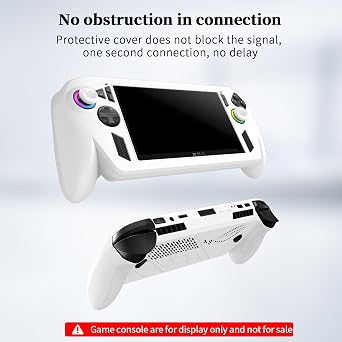 Cover for ROG Xbox Ally ModCase Gaming Handheld Console Case Silicone Protective Case for ROG Xbox X Ally (White)