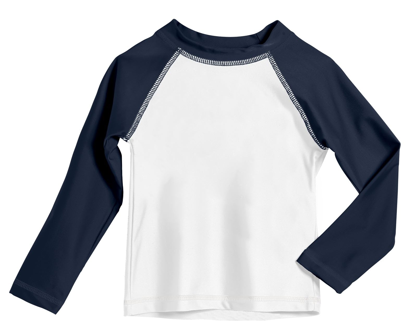 Boys UPF 50+ Color Block Solid Long Sleeve Rashguard