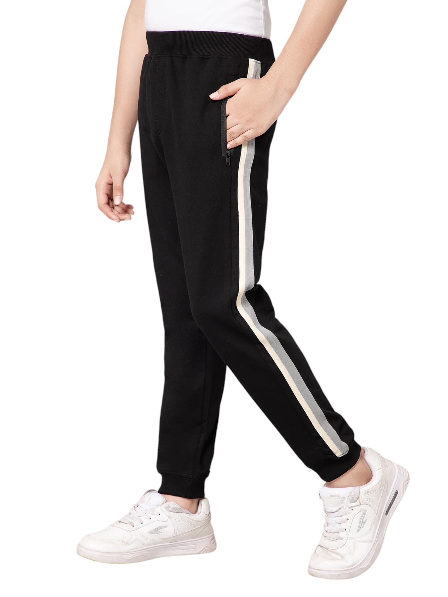 Alan Jones Clothing Boys Taped Joggers Trackpants-picture-28