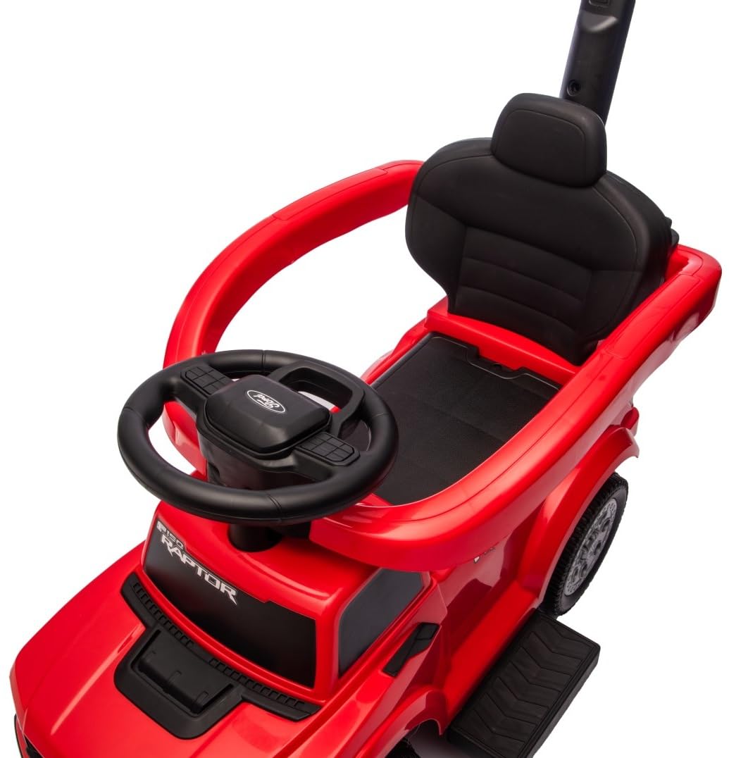 SUN BABY Ford Raptor Correpasillos con Empujador 12M+ - Rojo