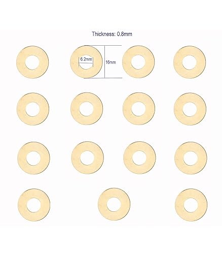 Miniatura 2 de 15 juntas de arandela de latón para navaja de bolsillo EDC para la serie CQC-7, arandelas de pasador de pivote, reemplazo de junta de cuña de mesón,