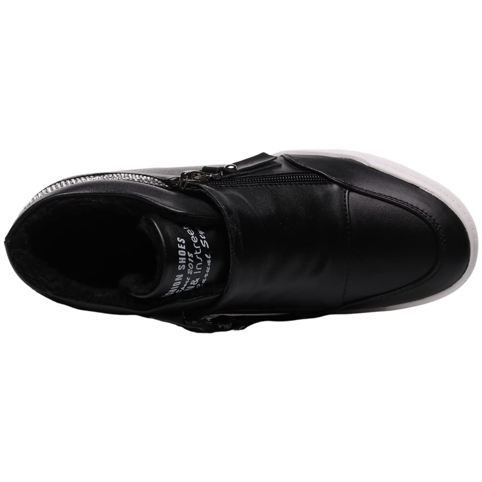 rismart Mujer Cuña Plataforma Botín Elegante Deportivos Zapatillas Zapatos
