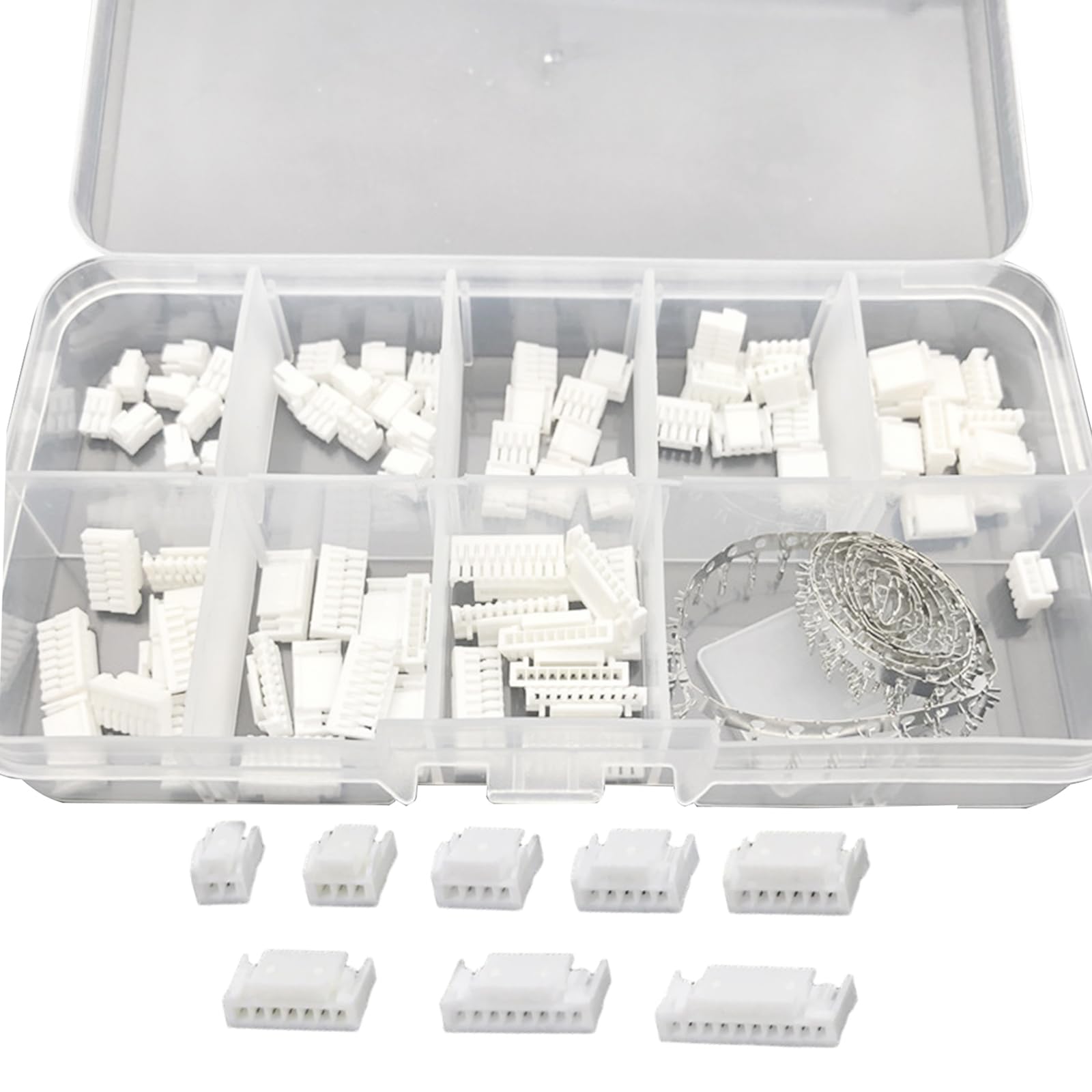 JST GH 1.25mm Connector Kit, 2/3/4/5/6/7/8/10 Pin 80 PCS Male Housing Plug Connectors with 500 PCS Plug Terminal-image-21