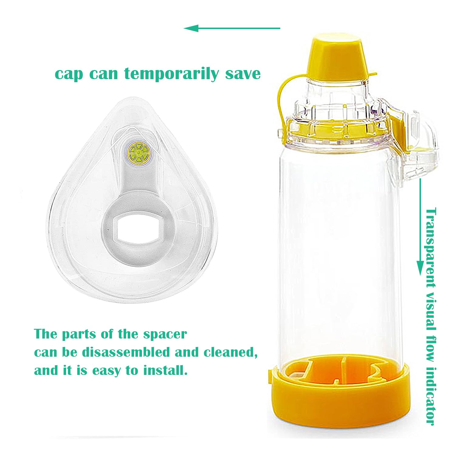 Chamber Plus Flow-Vu antistatico con maschera per adulti Large (Yellow)