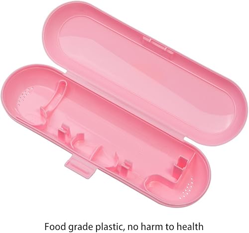 Miniatura 2 de Estuche de viaje para cepillo de dientes eléctrico de plástico para Oral-B Pro Series, 2 paquetes (verde y rosa)