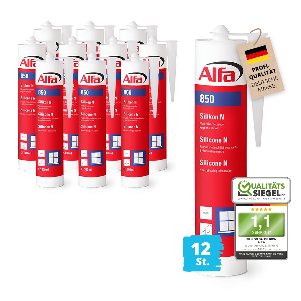Alfa Silicone N gris – Salle de bain, toiture fenêtre – 12 pièces