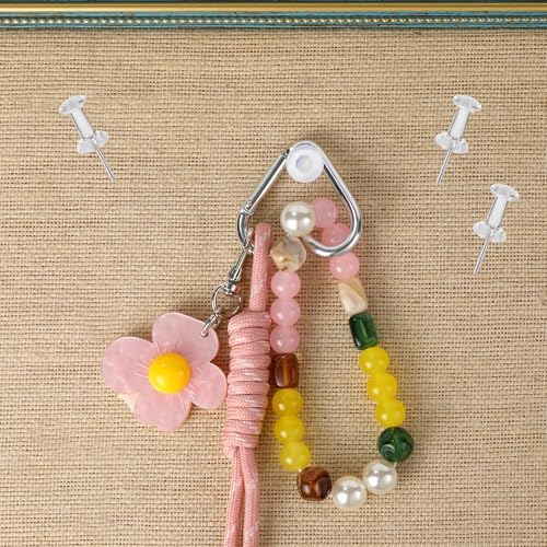 150 Pcs Push Pins, Clear Thumb Tacks, Plastic Push Pins for Cork Board, Flat Head Thumb Tacks for Bulletin Boards and Wall Displays Heavy Duty image 4