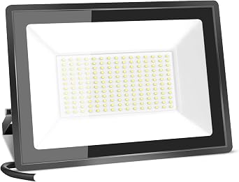 100W LED Floodlight, IP66 Security Lights, Super Bright Lights LED 10000LM Light, 6500K Daylight White Wall Light for Garden, Patio, Backyard, Front Yard, Garage, ZB0001209