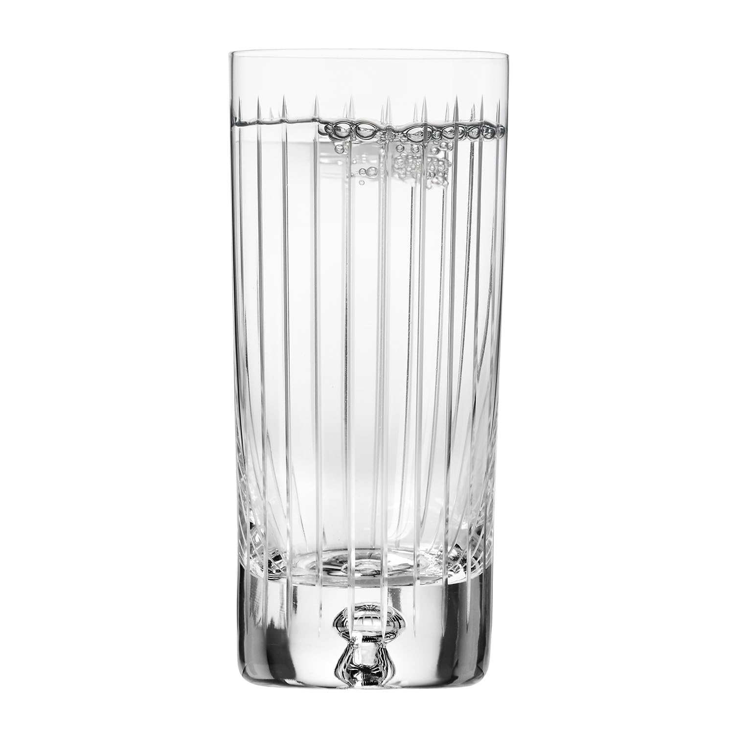Krosno – Vasos para agua, zumos y bebidas de 300 ml – Juego de 4 piezas – Colección Saga – Cristal – Hechos a mano y tallados – Ideal como regalo