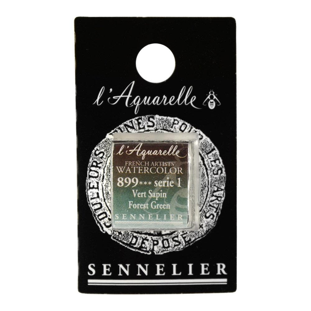 Sennelier Yellow Watercolour Half Pan S2 - Bright Green (871)