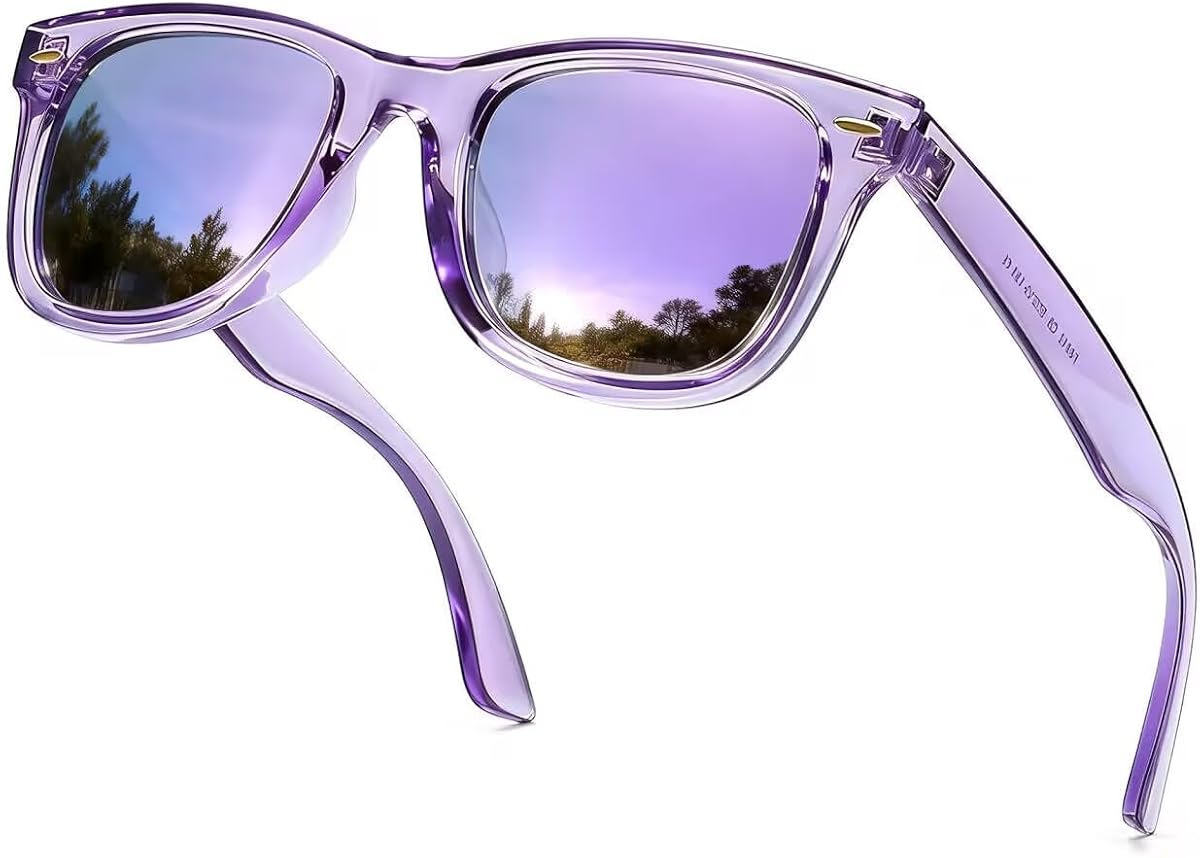SIPHEW Gafas de sol polarizadas para mujeres y hombres - Gafas con espejo UV400 | Gafas de sol unisex de diseño con ajuste medio, adecuadas para cualquier forma de cara, playa, uso diario
