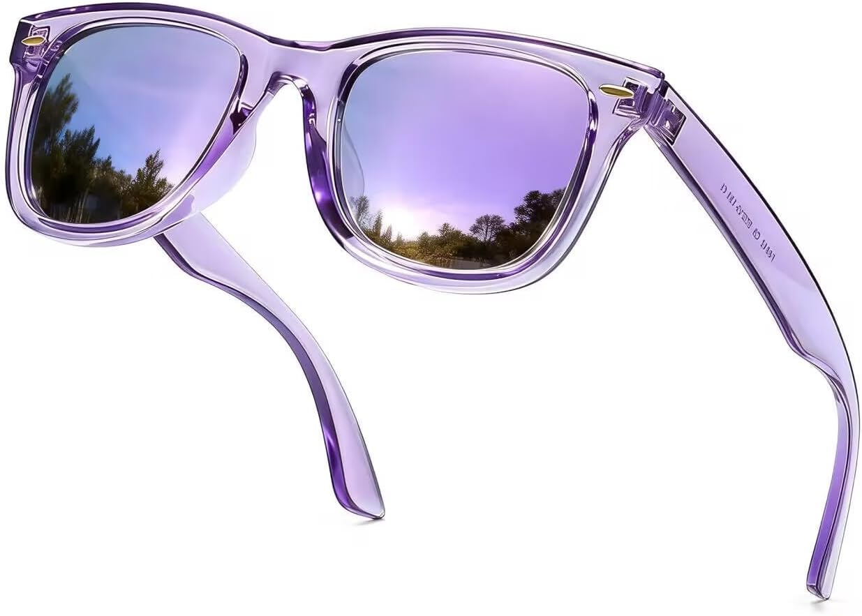 SIPHEW Polarized Sunglasses for Women & Men - UV400 Mirrored Beach Eyewear, Designer Unisex Fashion Sunglasses w/Medium Fit