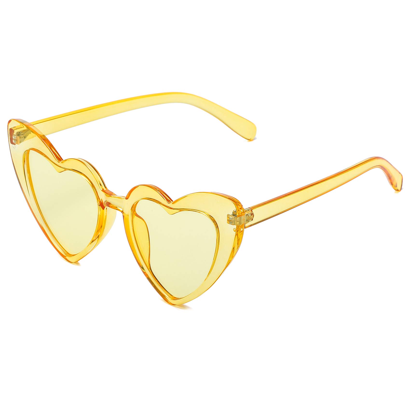 Heart Sunglasses for Women Trendy Cat Eye Love Shaped Sunglasses Vintage Lovely Retro Cute Sun Glasses