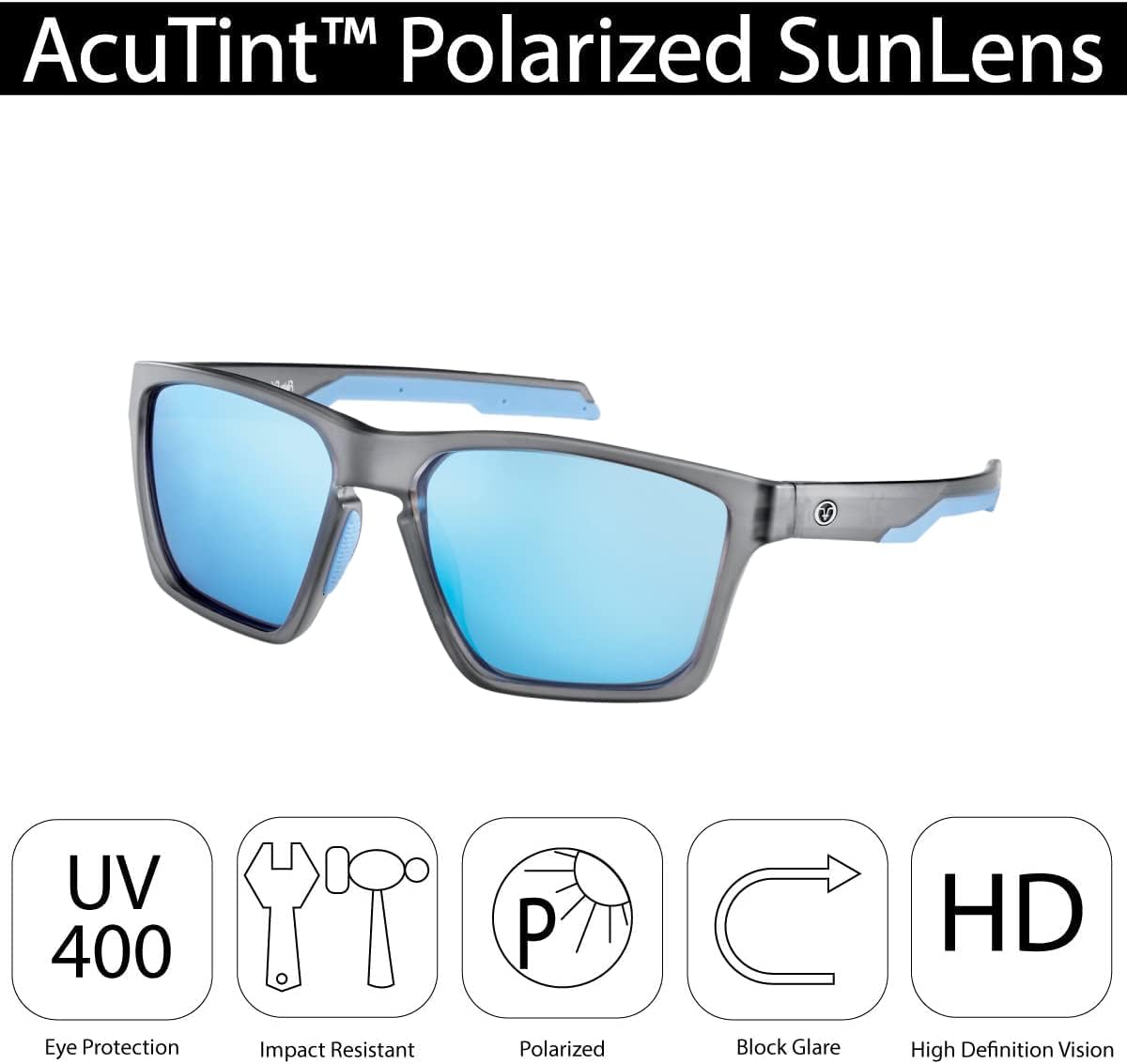 Flying Fisherman Sandbar Polarized Sunglasses for Men, Women, Fishing, Boating, Outdoor Sports, 100% UV Protection