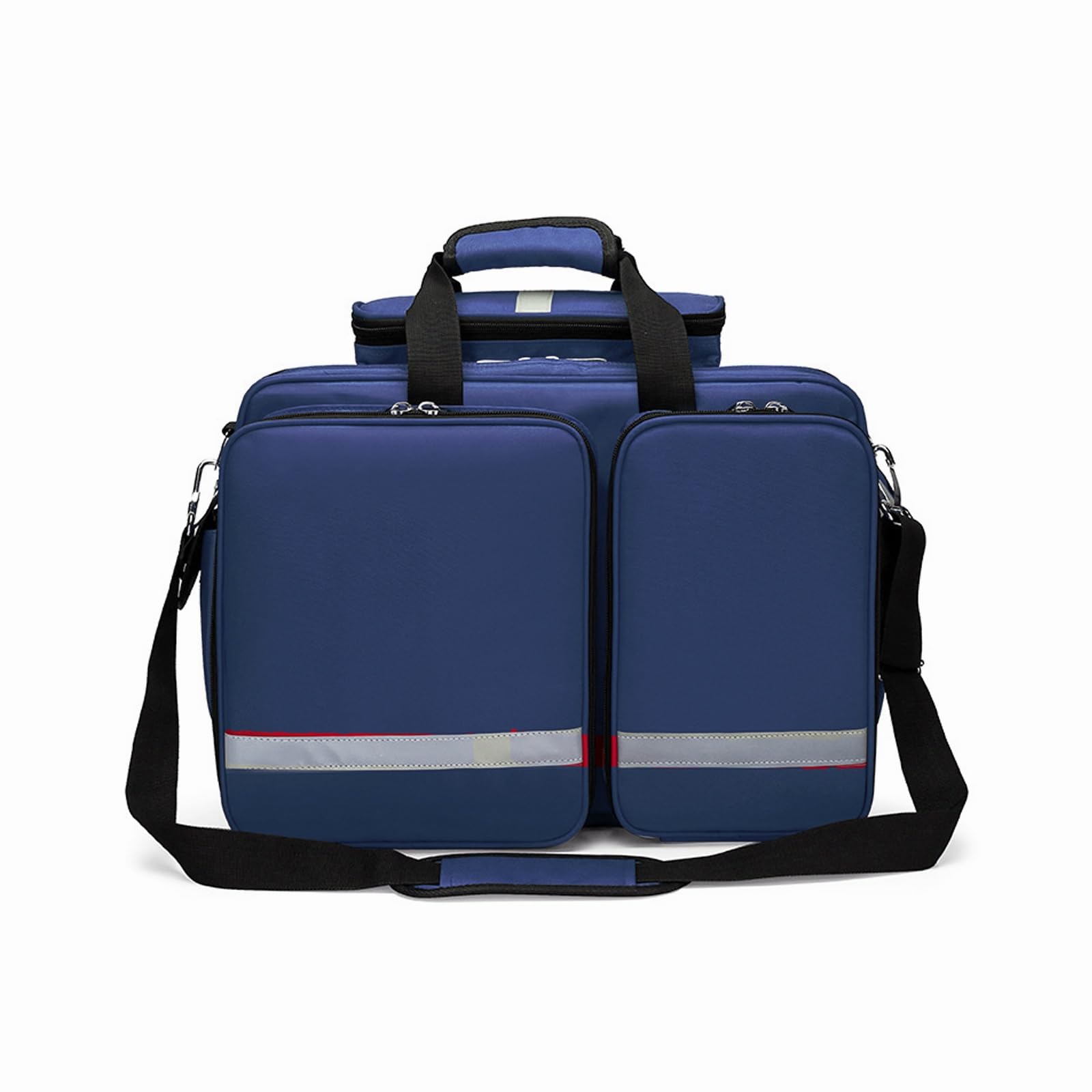 Botiquín De Primeros Auxilios Portátil De Gran Capacidad,Vacío,Con Almacenamiento Regular Multicapa,Reflectante De Seguridad,For Rescate Médico,Médicos Y Senderismo(Navy blue)