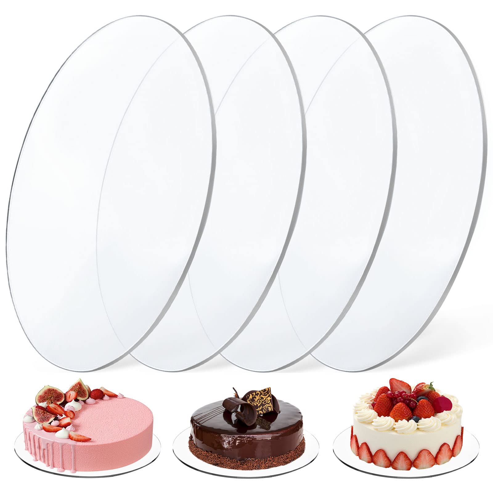 Plateau à gâteau acrylique Vegena 30cm idéal pour sublimer vos tables de mariage et fêtes