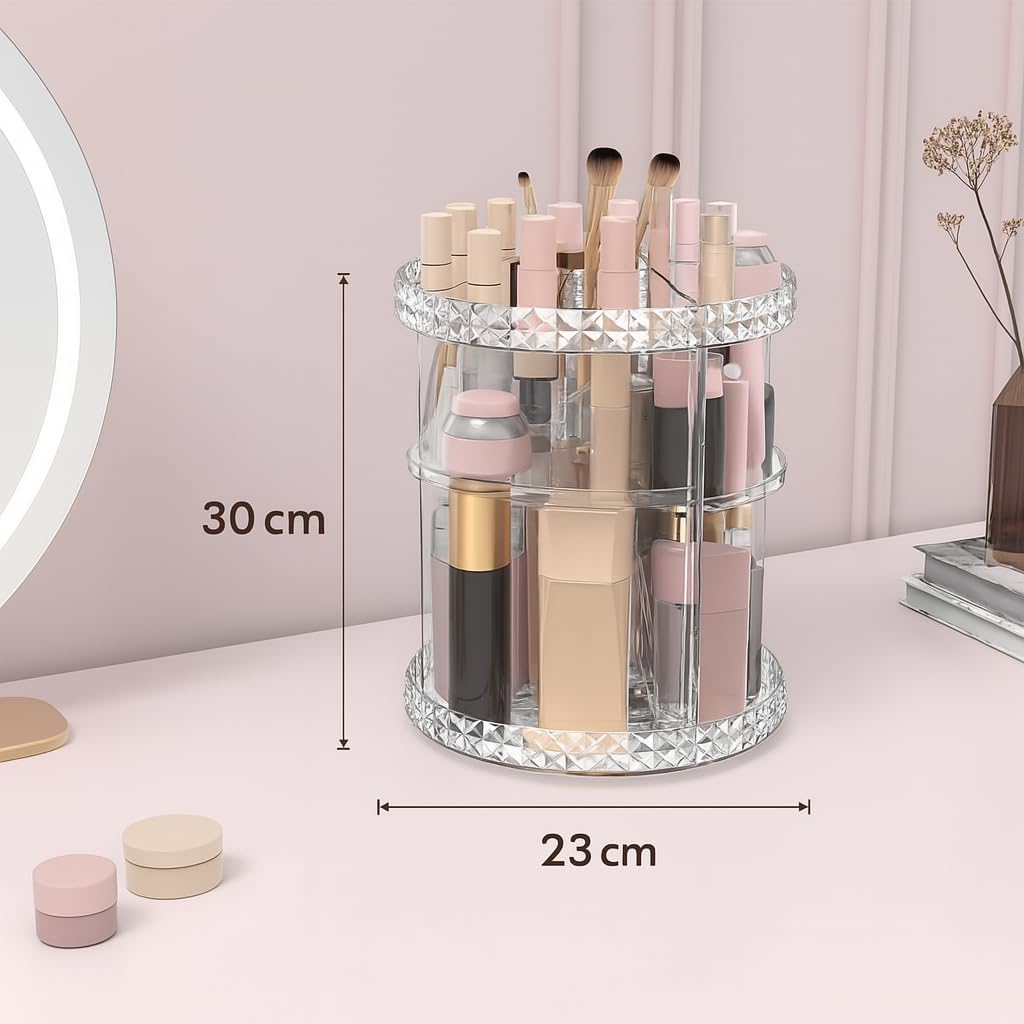 Organizador De Maquiagem Acrilico 360 Giratorio - Transparente 4 Andares Para Cosméticos/Pincéis/Perfumes Ajustável/Porta Maquiagem Organizador De Maquiagem Acrilico 360 Giratorio - Transparente 4 Andares Para Cosméticos/Pincéis/Perfumes Ajustável/Porta Maquiagem