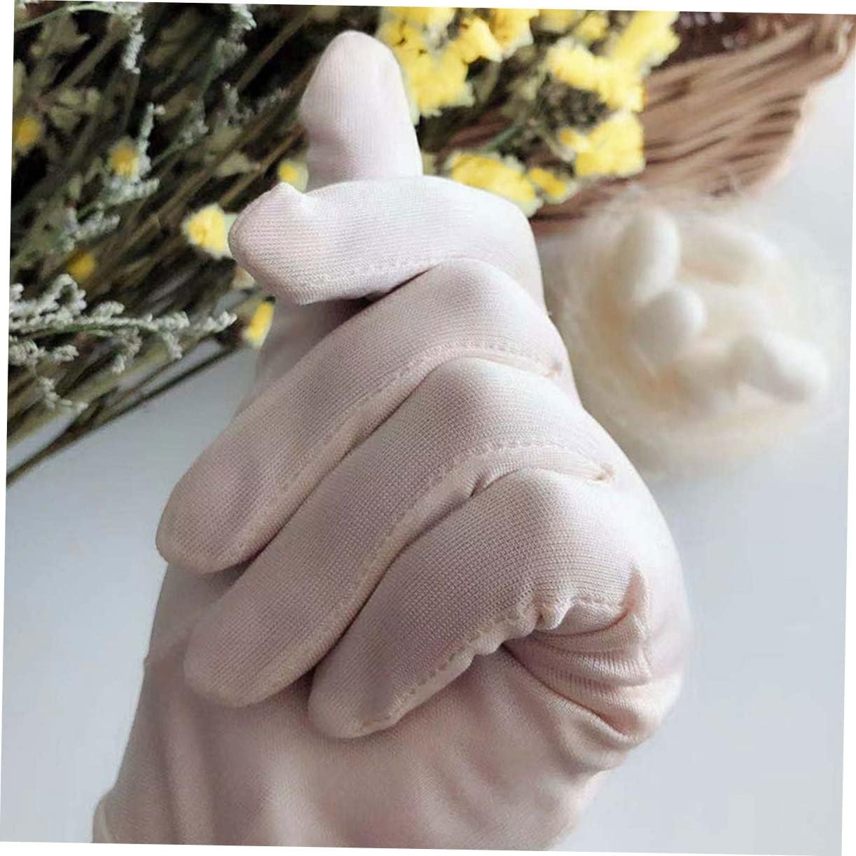 Portable Moisture Gloves Silk Beauty Set Sleep Gloves for Women Hand Protection Breathable Reusable