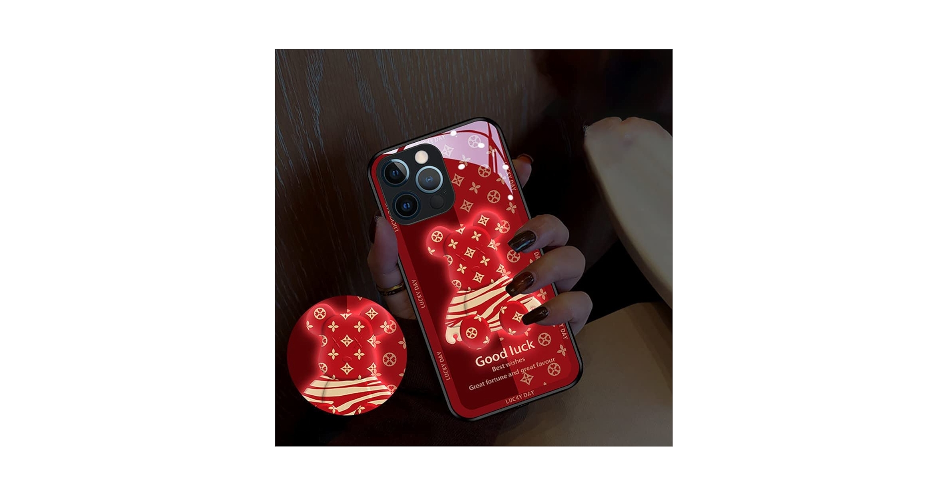 Amazon.co.jp: LEDフラッシュ 通知着信光る かわいい漫画のクマ