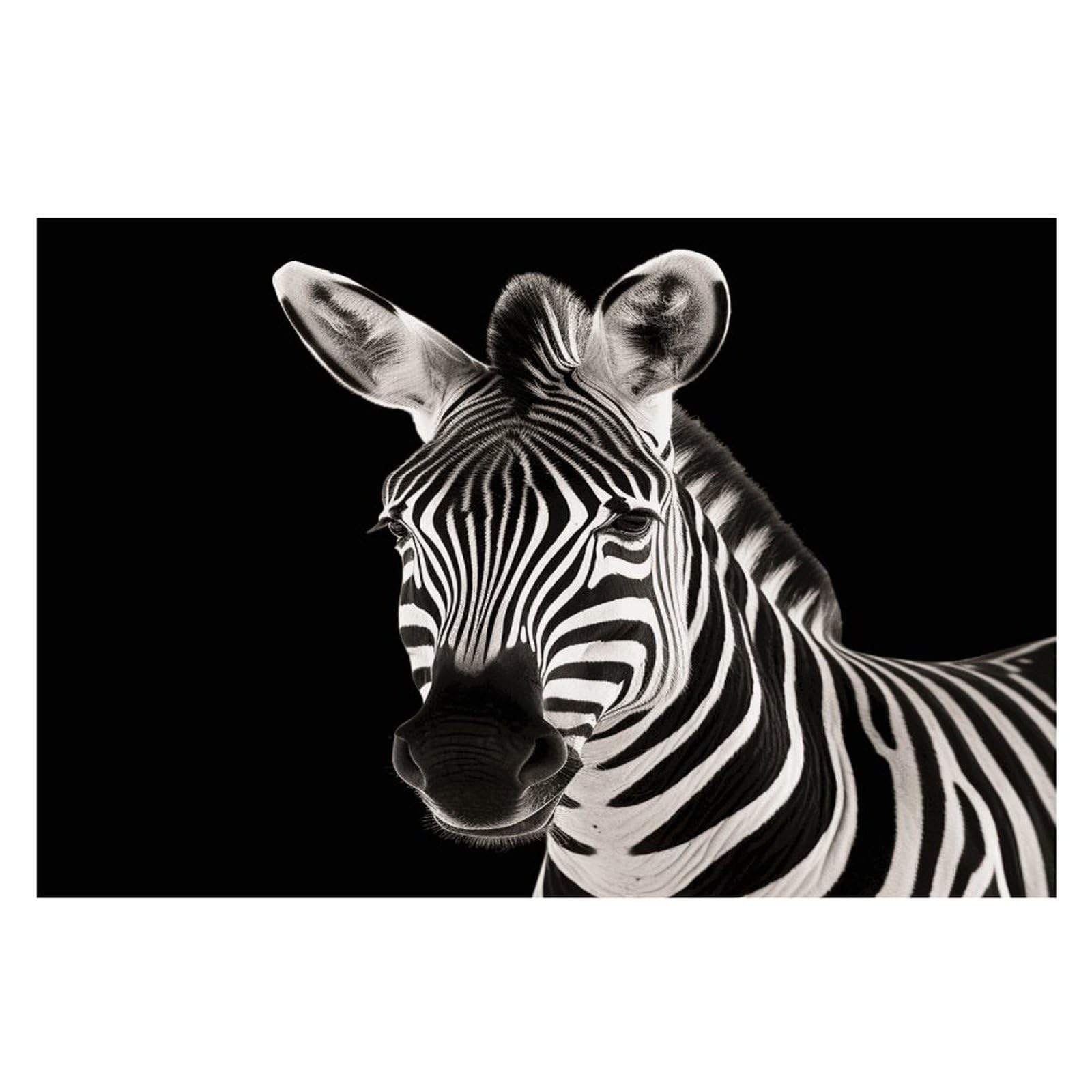 Zebra Placemats Flax Place Mats for Dining Table Rectangle Non-Slip Table Mats Heat Resistant Washable Placemat for Kitchen Home Decor Party Outdoor 12" X 18"