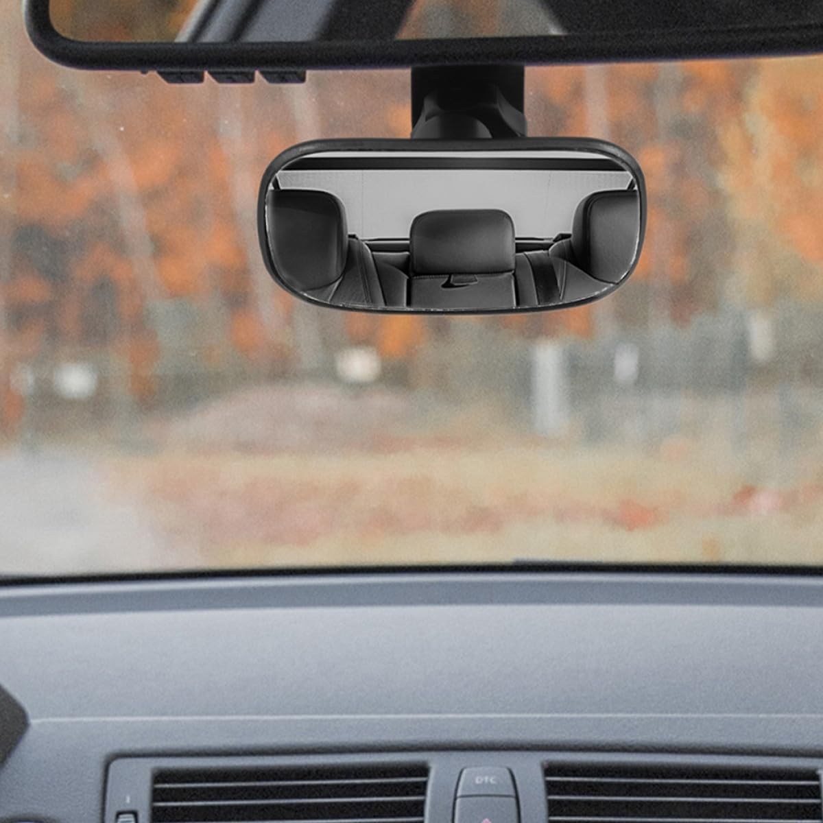 Car Seat Mirror for Universal Rear Facing Car Mirror with Adjustable Clip for Safety in Vehicle 2pcs