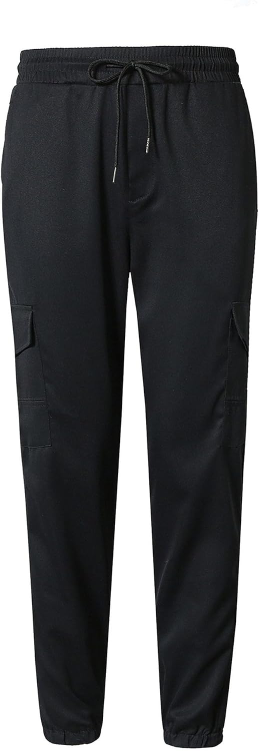 Men's Vintage Casual Cotton Outdoor Pants Regular Fit Sweatpants Cargo Pants Solid Track Jogging Trousers