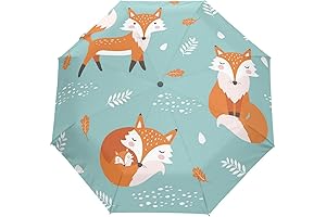 Fox News Weather-Ready Durable Automatic Travel Umbrella For Women, Men, Kids