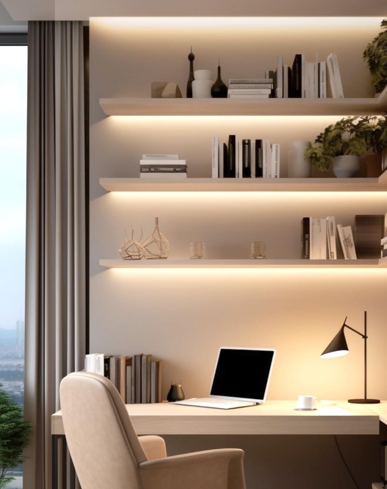 Cuerda de luz LED de neón COB de 110 V, 33 pies, 2800 K, luz LED blanca cálida con pegamento trasero, cuerda de luz LED de neón de silicona cortable para gabinete, hogar, oficina, proyectos de