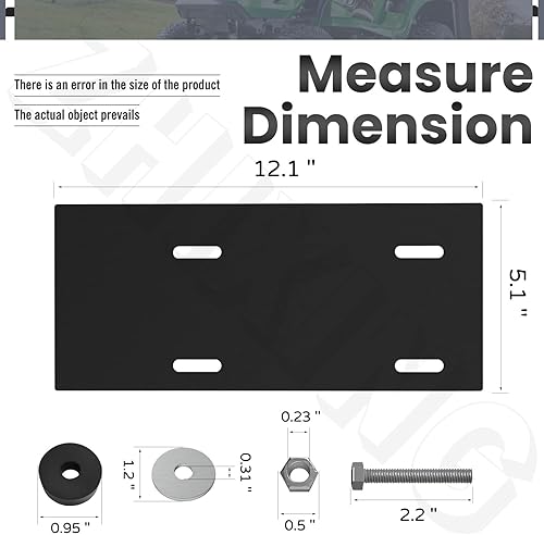 Miniatura 2 de ZHIXING Kit de placa de montaje compatible con motor Harbor Freight Predator 212cc 6.5hp - Montaje con pernos, uso para Hon-da Predator 79cc, 212cc