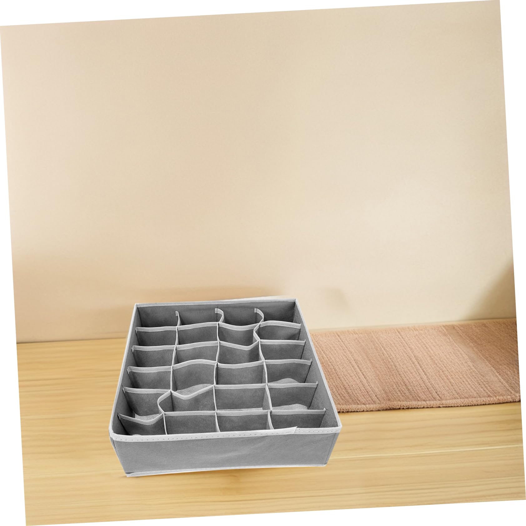 OUNONA 1 Set Underwear Storage Box Organizer Drawer Organizer for Socks Underpants Ties and Accessories Space Saving Closet