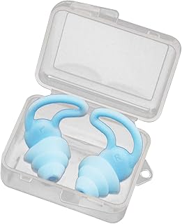 Funien Tampões de ouvido de natação, Tampões de ouvido de natação Tampões de ouvido de silicone macio à prova d'água Tampões de ouvido reutilizáveis de natação Adultos Tampões de redução de ruído p