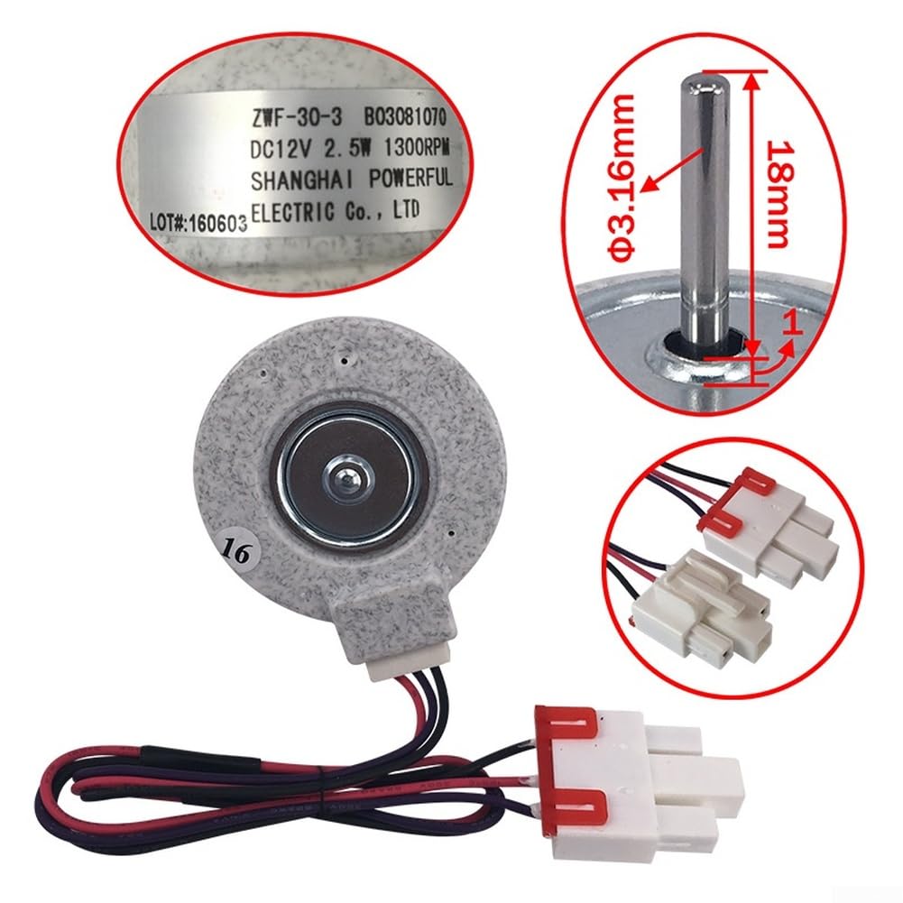 Motor Condensador 12V 1300RPM para acero para compacto Motor