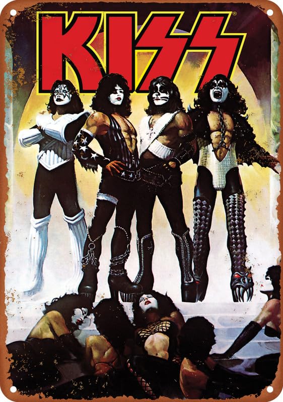 KISS - Love Gun Poster Vintage Metal Tin Sign For Office/Home