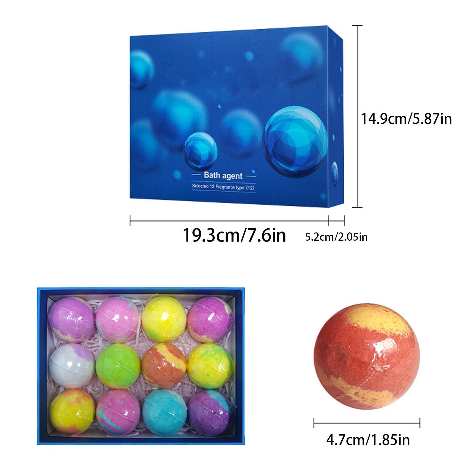 Bagnoschiuma per Bambini 12 Pezzi Sapone Delicato con Fragranza | Palline da Bagno per Regalo San Compleanno Spa Doccia Bagno Bambini Bambine Cestino Regalo