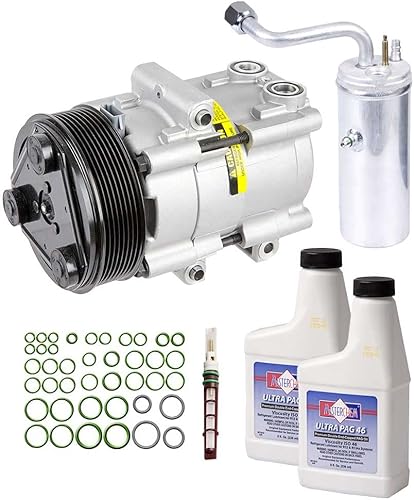 BuyAutoParts 60-80242RK juego de compresor y clutch con kit completo de reparación de aire acondicionado para Ford Super Duty 6.0L