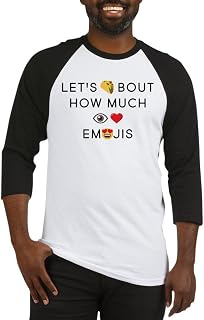 CafePress Let's Taco I Love Emojis Baseball Baseball Shirt