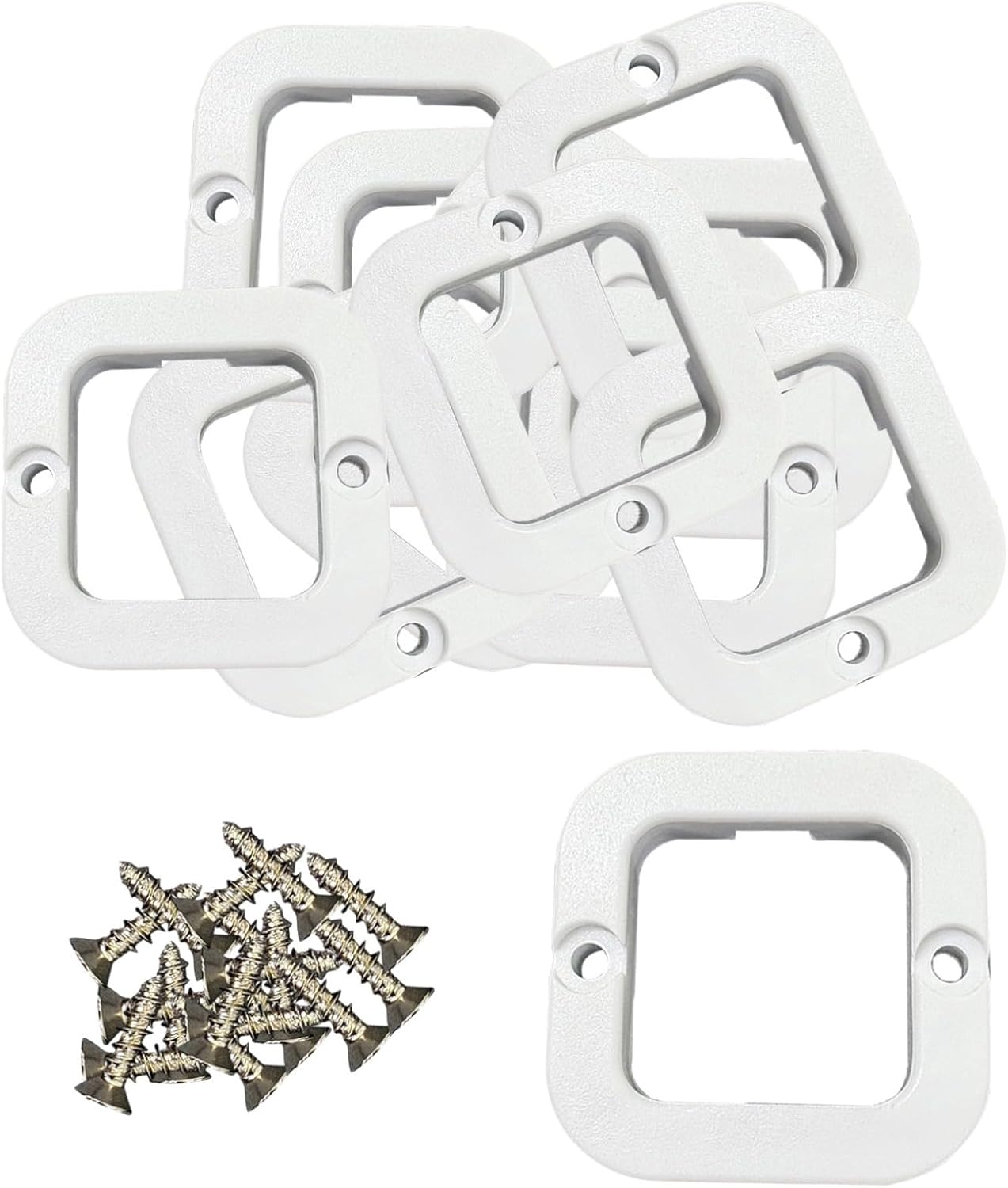 40 Pcs Light Clips With Screws, Anti-Drop Plastic Metal Mounting Brackets, For Led Strip Lights, Protective Holder For Home, Balcony, Store Decoration