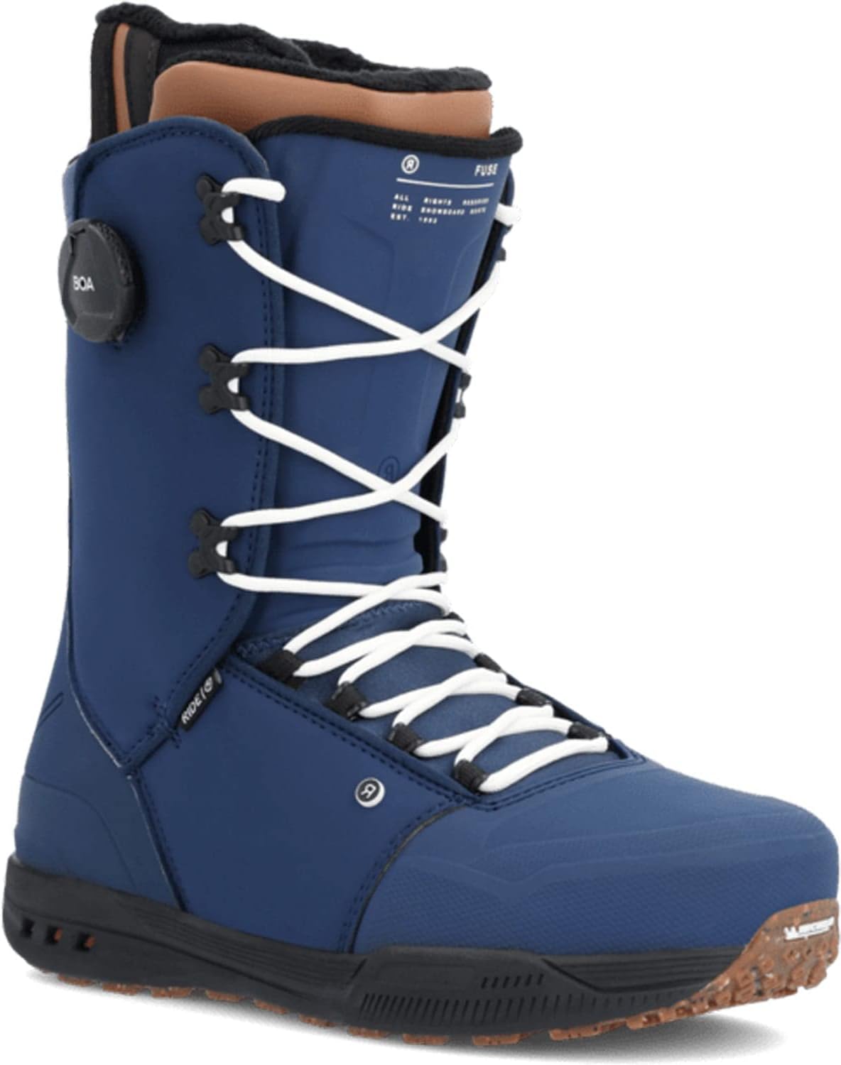 Ride Fuse Mens Snowboard Boots Navy 12