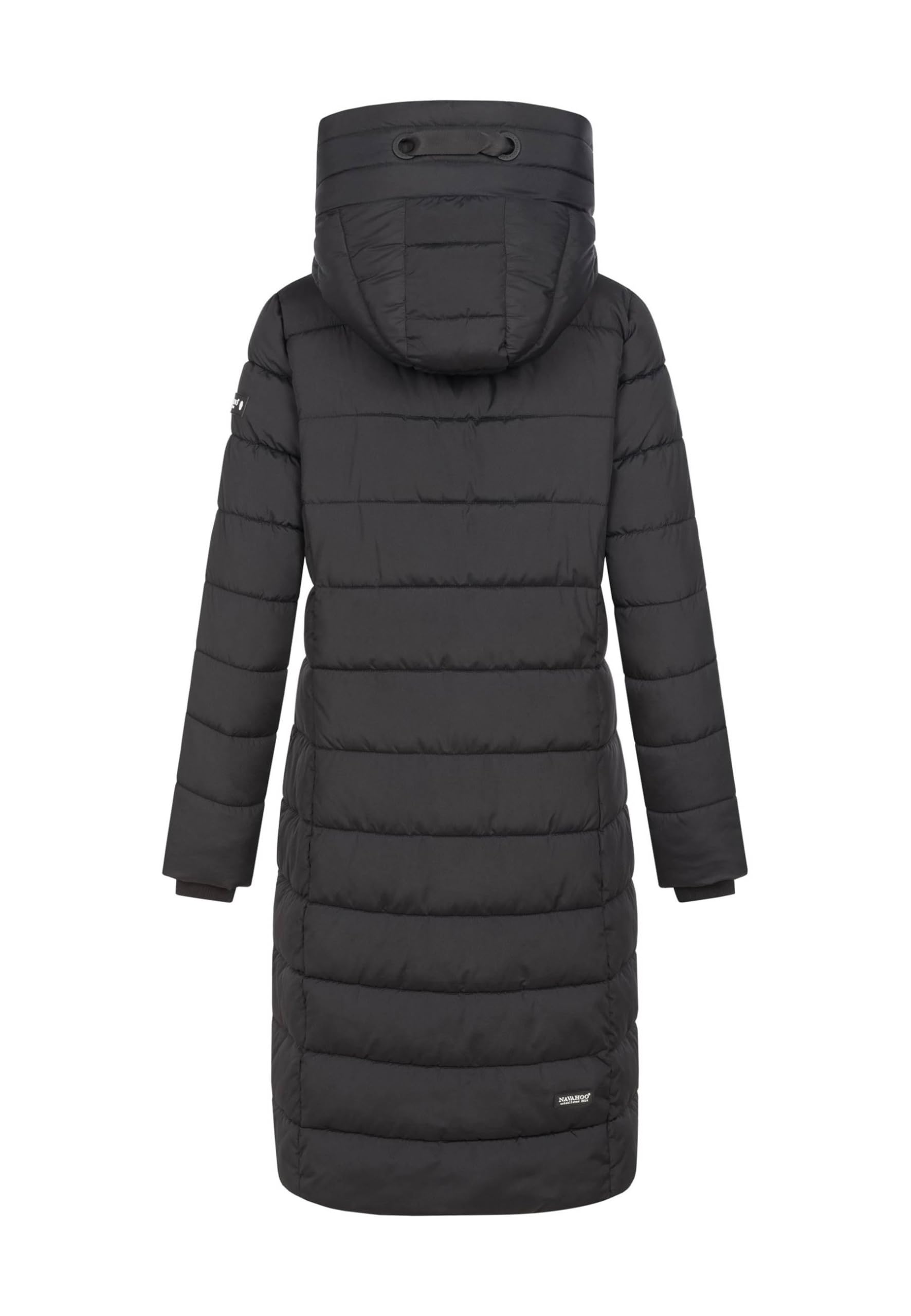 Navahoo Damen Winterjacke (XS-3XL) - Wind- & Wasserabweisend, große Kapuze, seitliche Gehschlitze, Steppmantel, Warme Jacke Frauen - N036