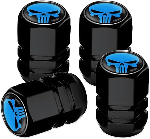 4 tapas de válvula de neumático de automóvil, cubierta de vástago de válvula de sellado de polvo de metal, universal para la mayoría de los