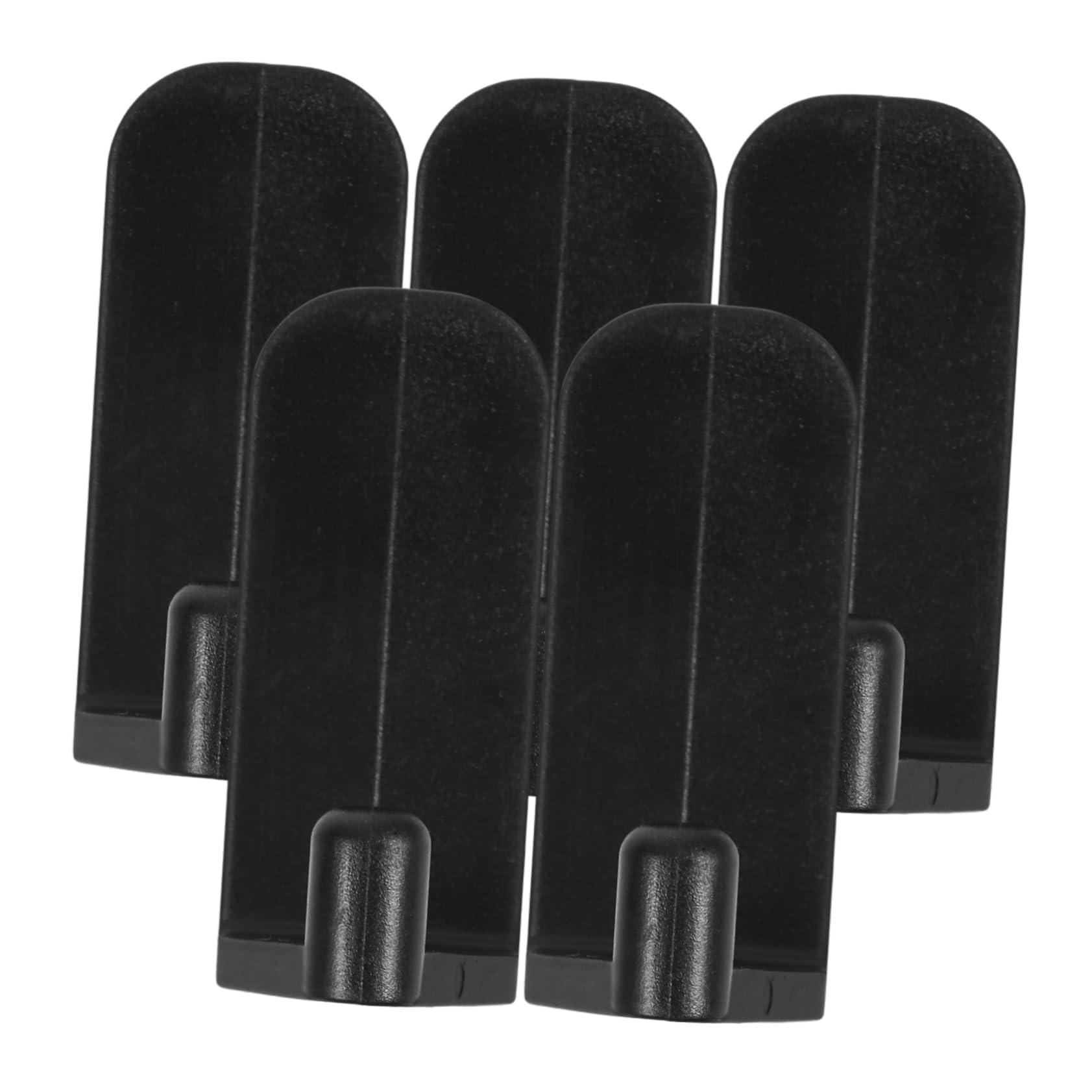 jojofuny Elegant Black Single Hole Hooks 5 Pack for Pegboard Wall Cabinet Organize Your Home Efficiently
