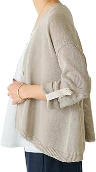 ビアズリー　リネンカーディガン　ベージュ ビアズリー BEARDSLEY リネンカーディガン （beige